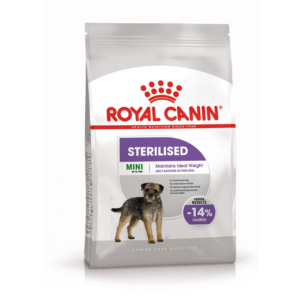 Royal Canin Mini Sterilised Adult Sterilizasiya edilmiş kiçik cins yetkin it üçün quru yem