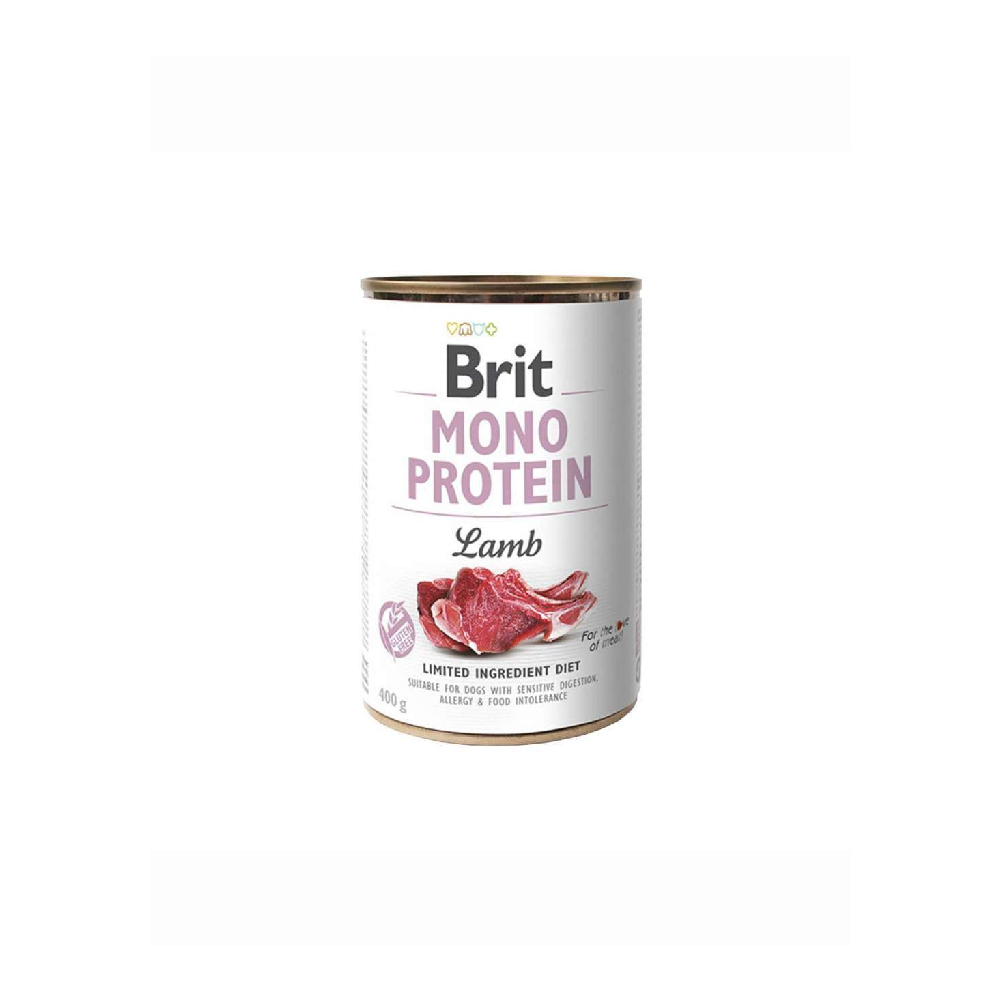 Brit Mono Protein İt üçün konservləşdirilmiş yem, quzu əti ilə, 400 q