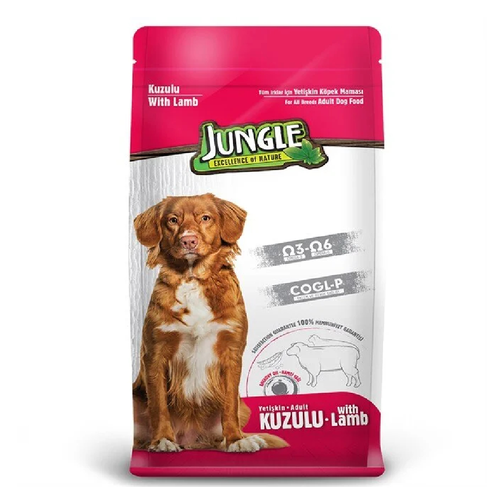 Jungle Сухой корм для взрослых собак всех пород, с ягненком