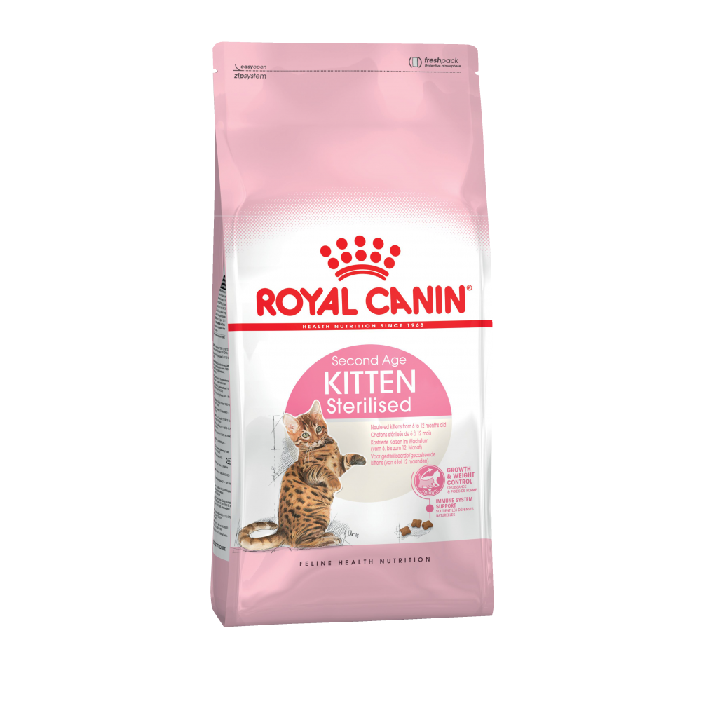 Royal Canin Kitten Sterilised Sterilizasiya edilmiş bala pişik üçün quru yem (6-12 ay) 400 q