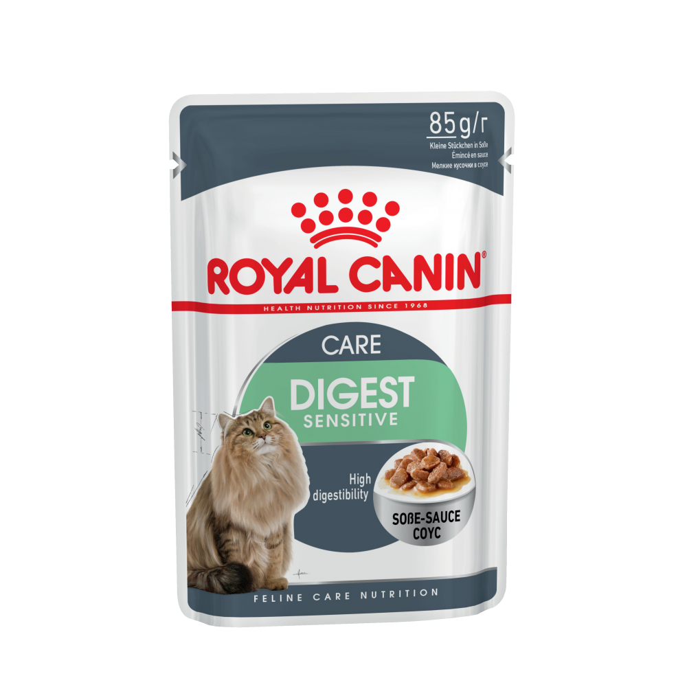 Royal Canin Digest Sensitive Care Həssas həzmli pişik üçün nəm yem, sousda dilimlər, 85 q