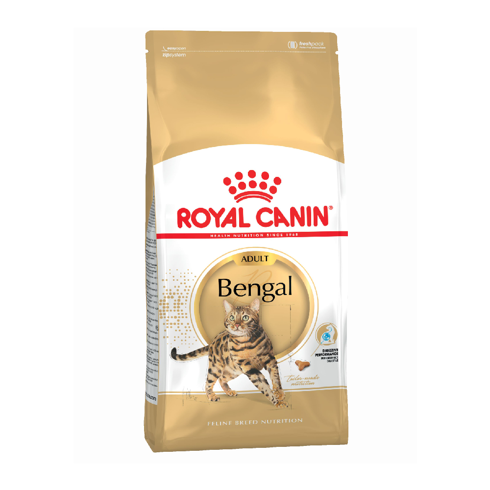 Royal Canin Bengal Adult Yetkin benqal pişiyi üçün quru yem, 2 kq