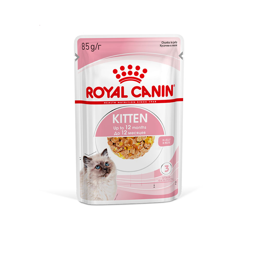 Royal Canin Kitten Instinctive Bala pişik üçün nəm yem, jeledə dilimlər, 85 q