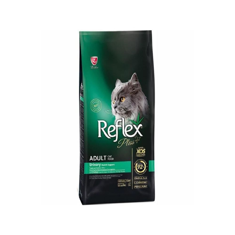 Reflex Plus Adult Urinary Quru yem, yetkin pişiklər üçün, sidik yolu problemləri, toyuq əti ilə