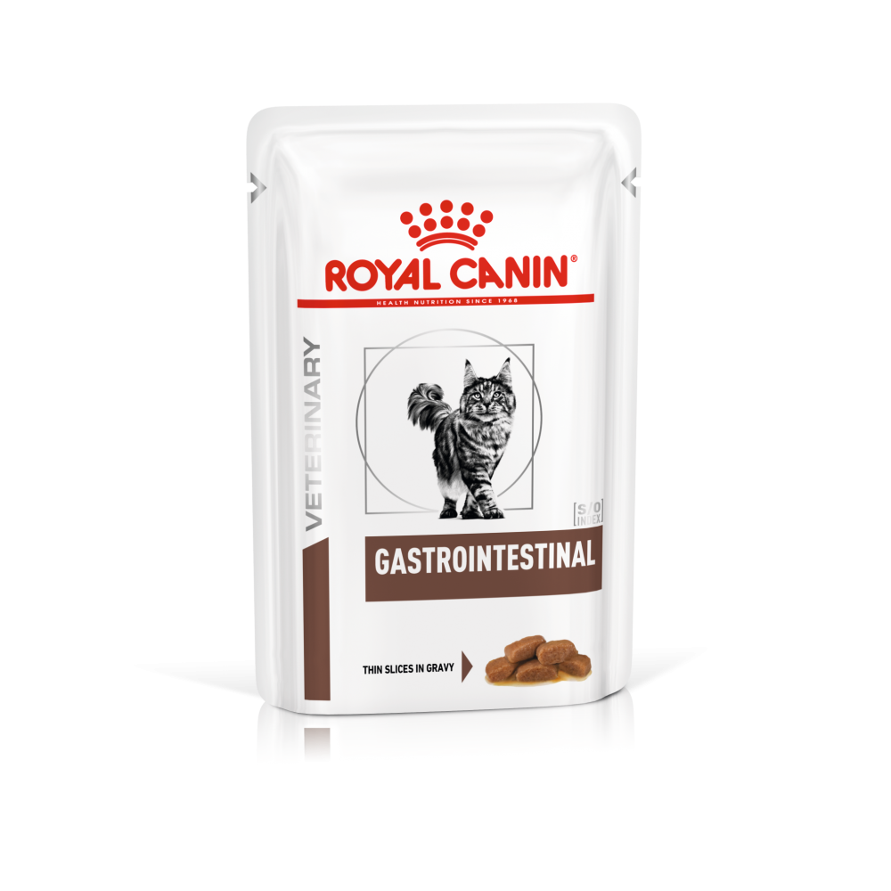 Royal Canin Gastrointestinal Feline Pişik üçün həzm pozulmasında baytarlıq pəhrizi, nəm yem, 85 q