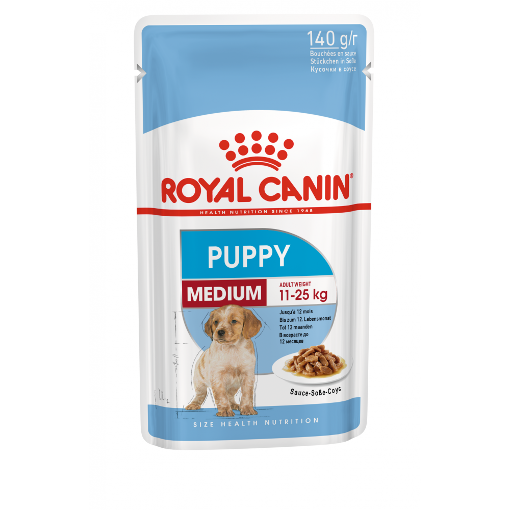 Royal Canin Medium Puppy Orta cins bala it üçün nəm yem, 140 q